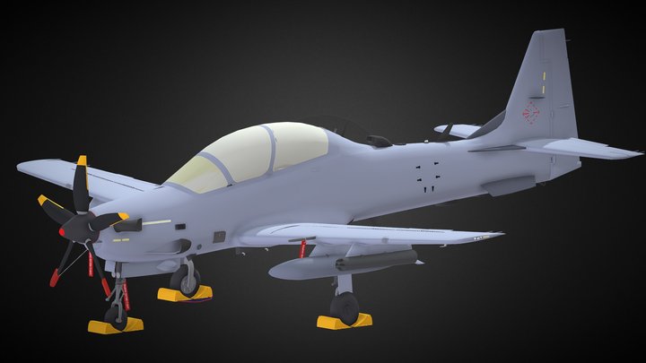 A-29B Embraer EMB 314 Super Tucano 3D Model