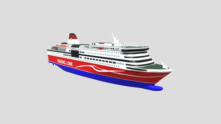 Viking Line M/S Viking Cinderella (1989) (2024) 3D Model