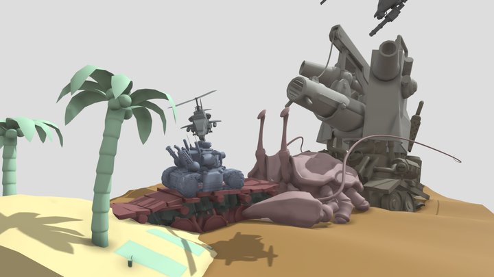 Metal Slug Diorama *Texture in progress* 3D Model