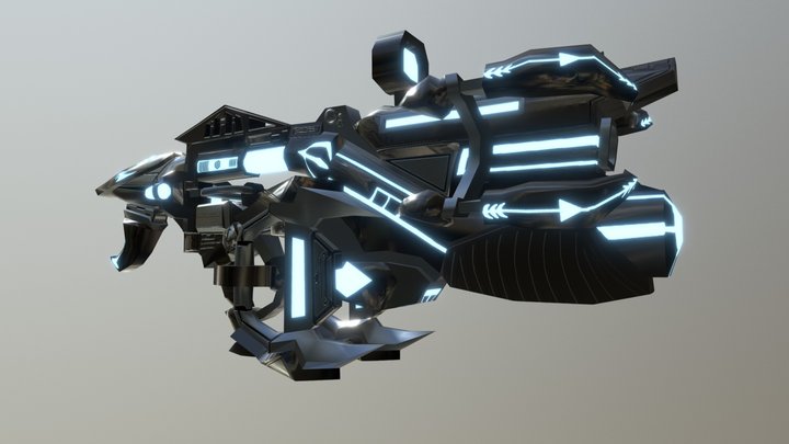 Cyber_Gun_Lazergun 3D Model