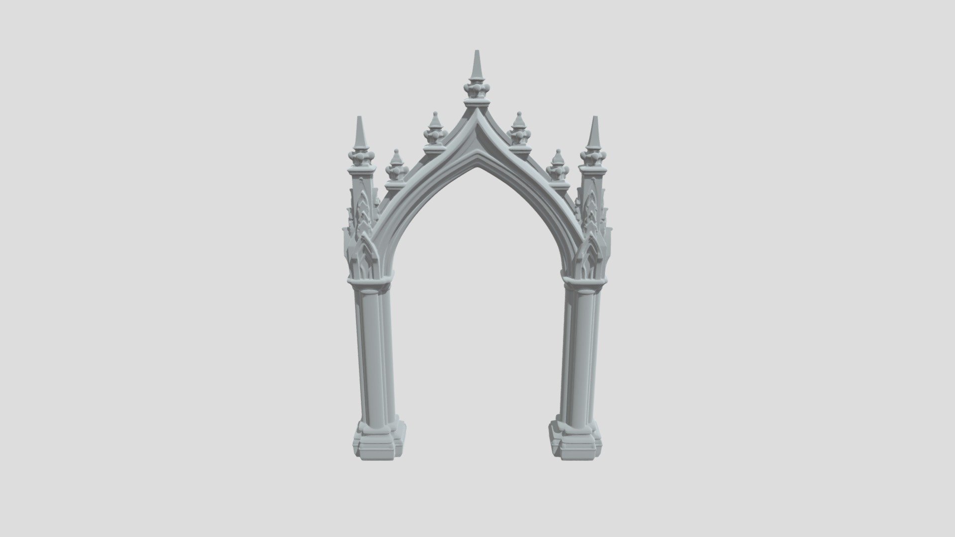 Ivory Gothic Archway - 3D model by lisergei1996 [6031cd4] - Sketchfab