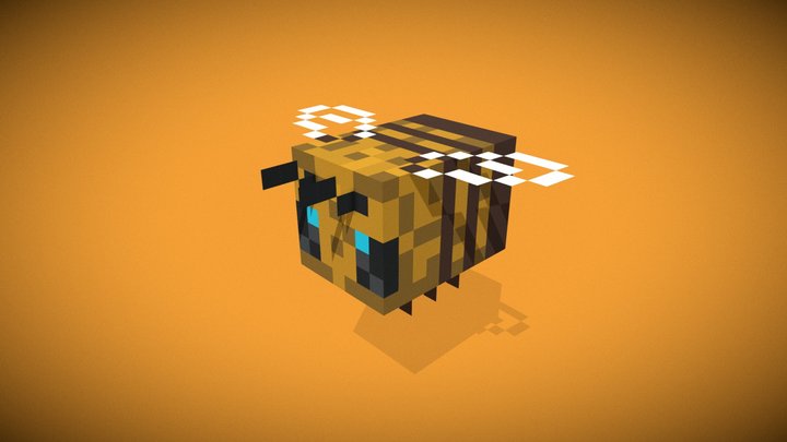 Minecraft Bee [Recreated] 3D Model