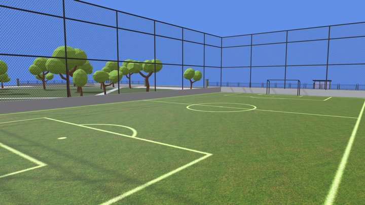 Football Field 3D Model