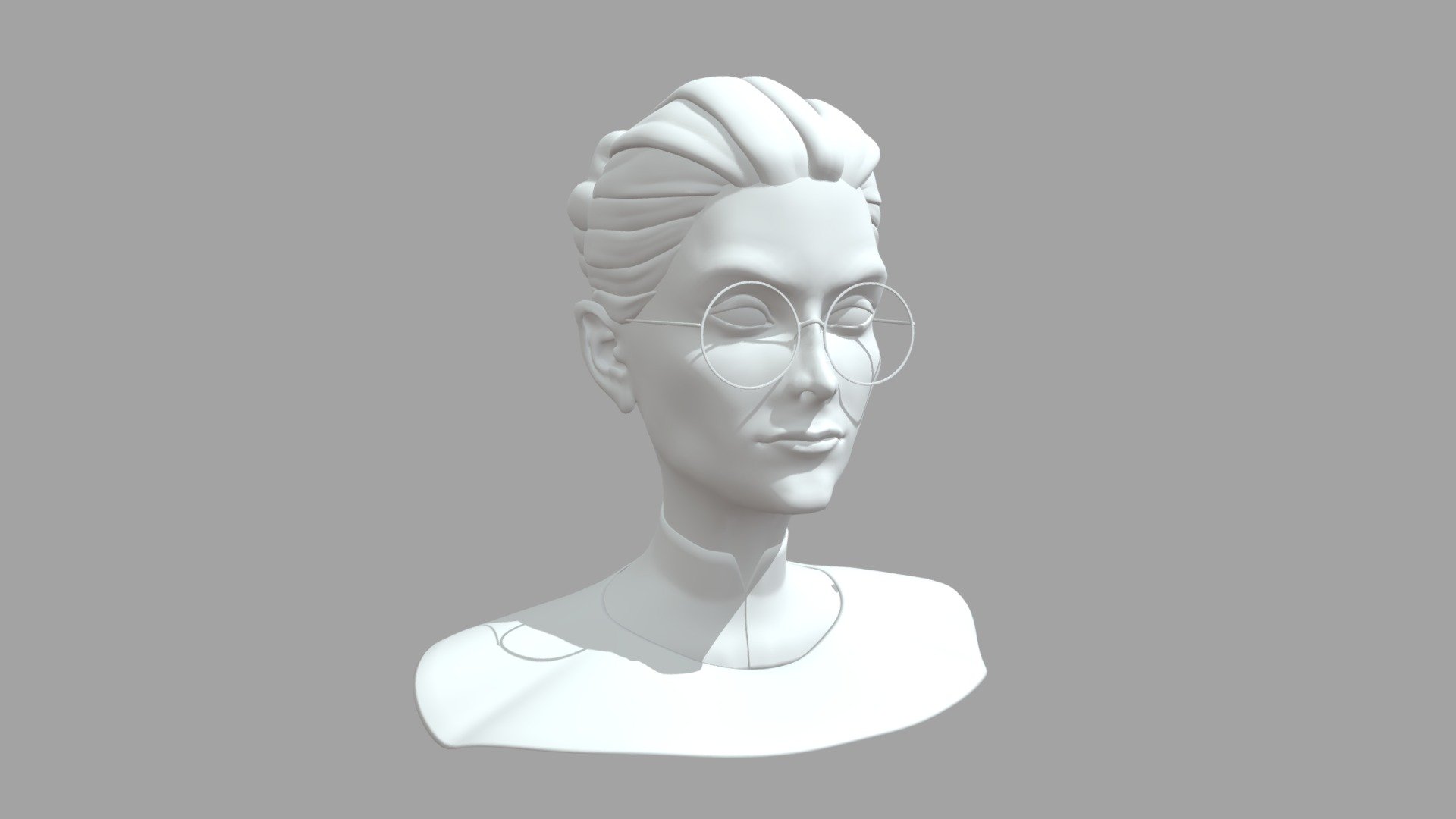 Character Head (unfinished) - 3d Model By Diana.khorobrova 