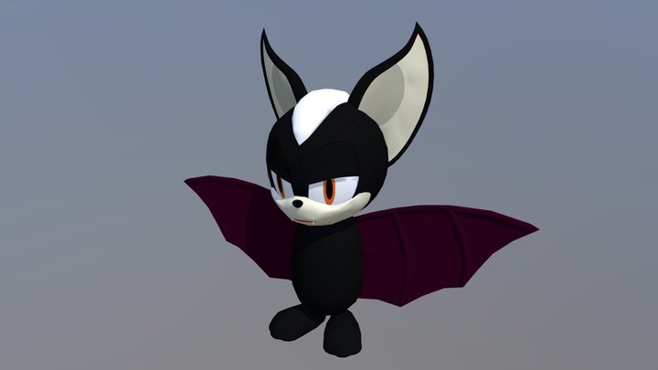 Vlad the Vampire as animal low poly 3D Model