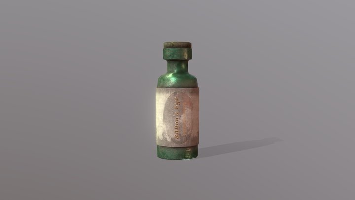 Baron's Eye Bottle | Game Ready Asset 3D Model