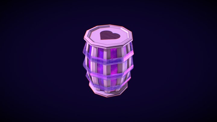 Sci-Fi Barrel 3D Model