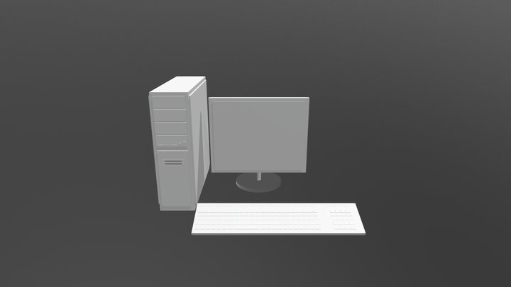 Basic Computer Setup 3D Model