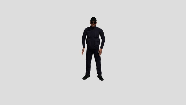 instructor simulador 3D Model