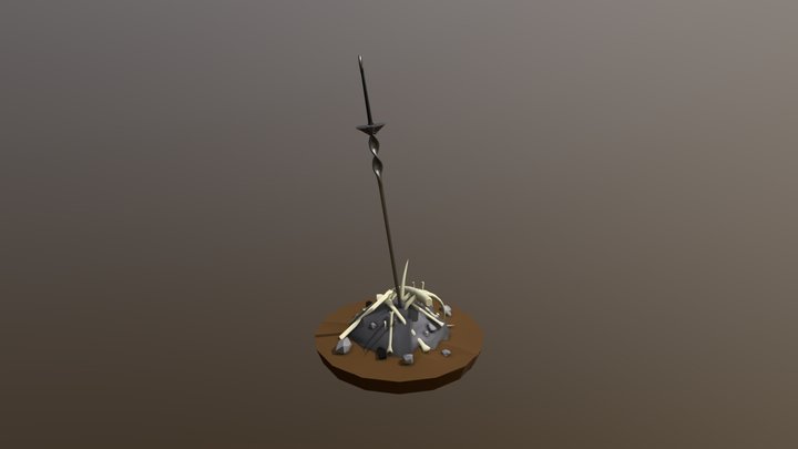 Dark Souls Bonfire FanArt 3D Model