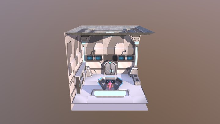 Scifi Modular Level 3D Model
