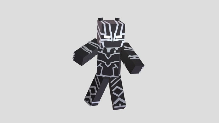 Mua3blackpantherposed 3D Model