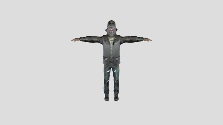 The Walking dead Season 2 kenny – Free 3D Model STL
