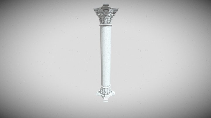 Roman Column 3D Model