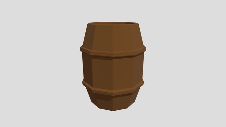 Low Poly Barrel