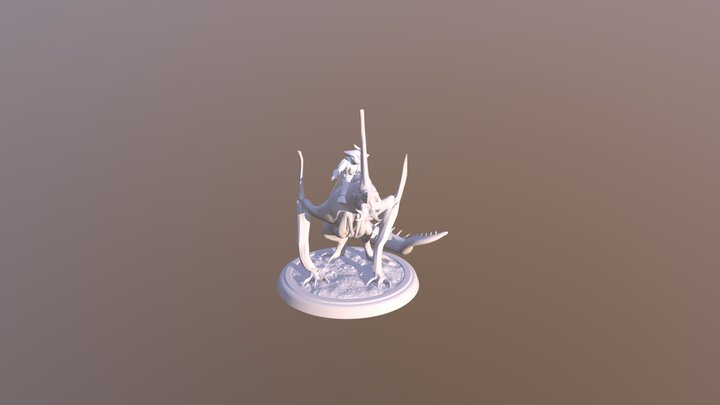 Dragon Pose With Rider 05_v02 3D Model