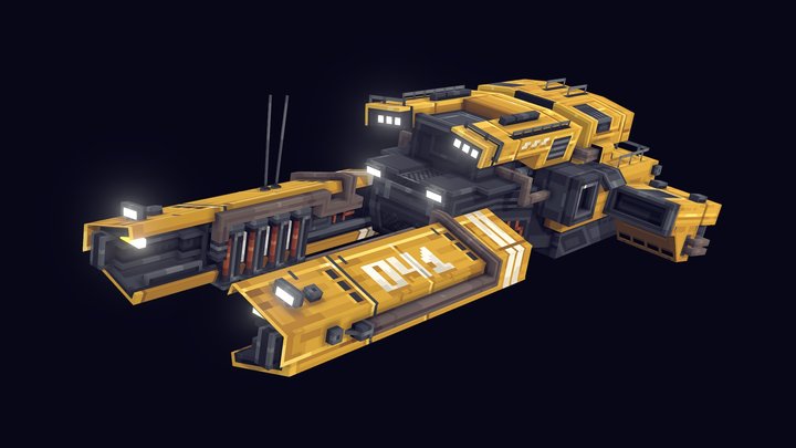 Vulture spaceship 3D Model
