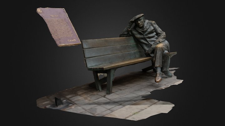 Glenn Gould Statue 3D Model