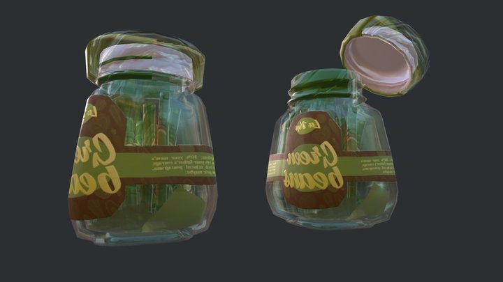 Green beans 3D Model