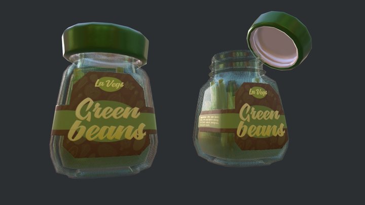 Green beans 3D Model