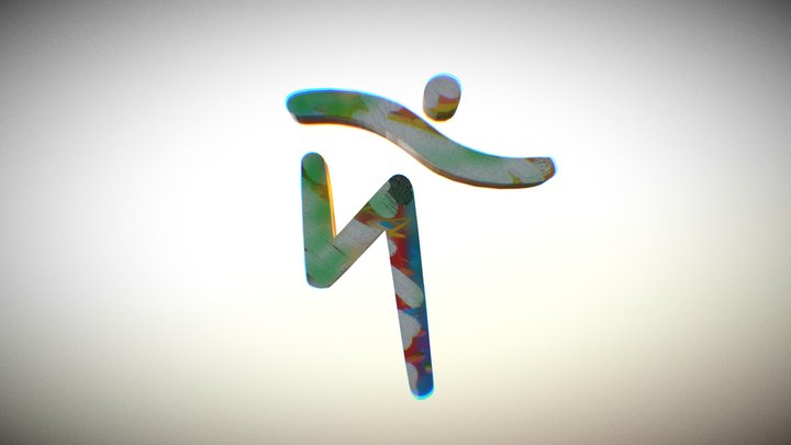 Dn-spray-painted 3D Model
