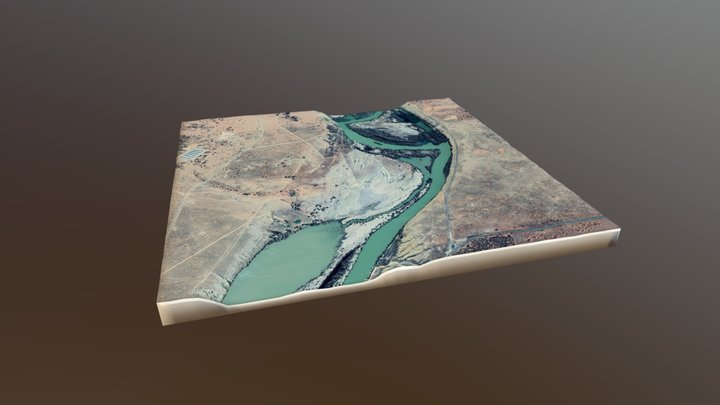 Roonka landscape 3D Model