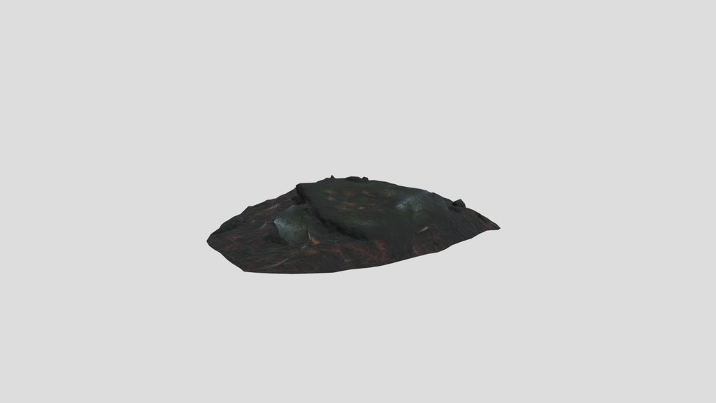 Low Poly Ground Forest Rocks