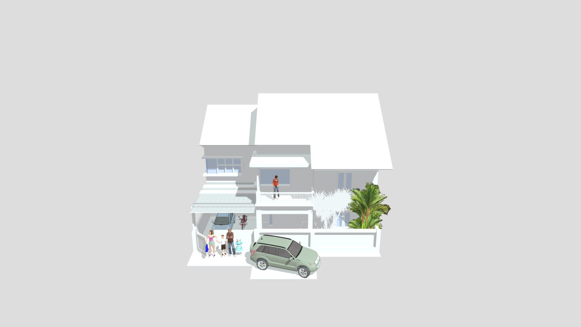Auto Save MY HOME Denah & Atap + Pagar