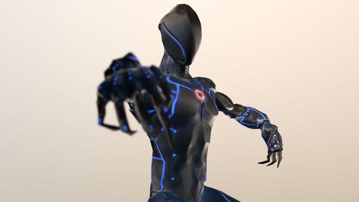 Soldier Animated 3D Model