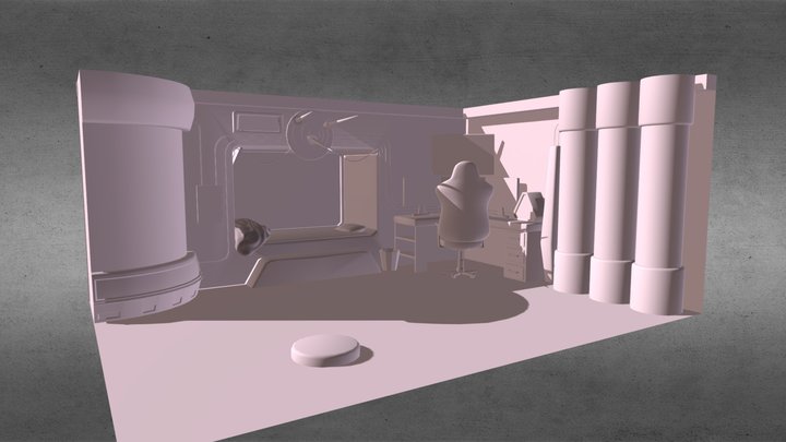 Environment Whitebox 3D Model