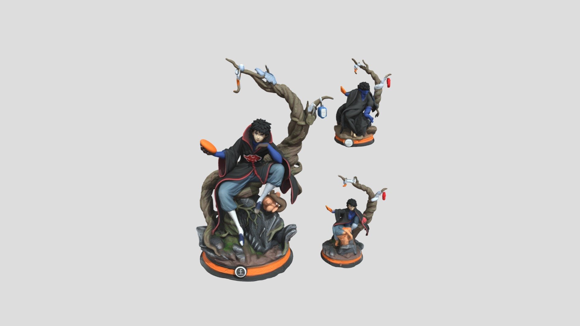 Ninja on Tree Sculpture - 3D model by mogsimilian [60424ec] - Sketchfab