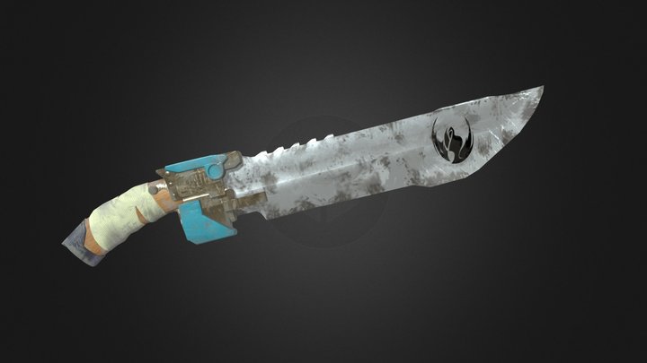 Nerf Zombie Sword 3D Model