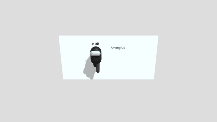 My First Among us character ( Black) 3D Model