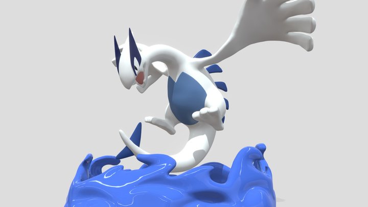 3DS - Pokémon X / Y - #249 Lugia - The Models Resource