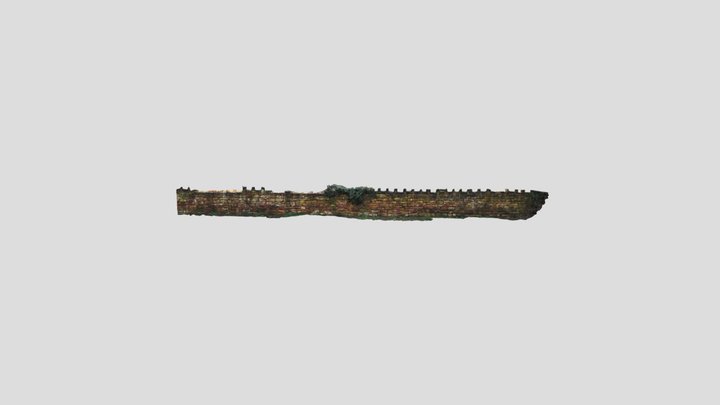 Stone wall - Canklow Woods, Rotherham 3D Model