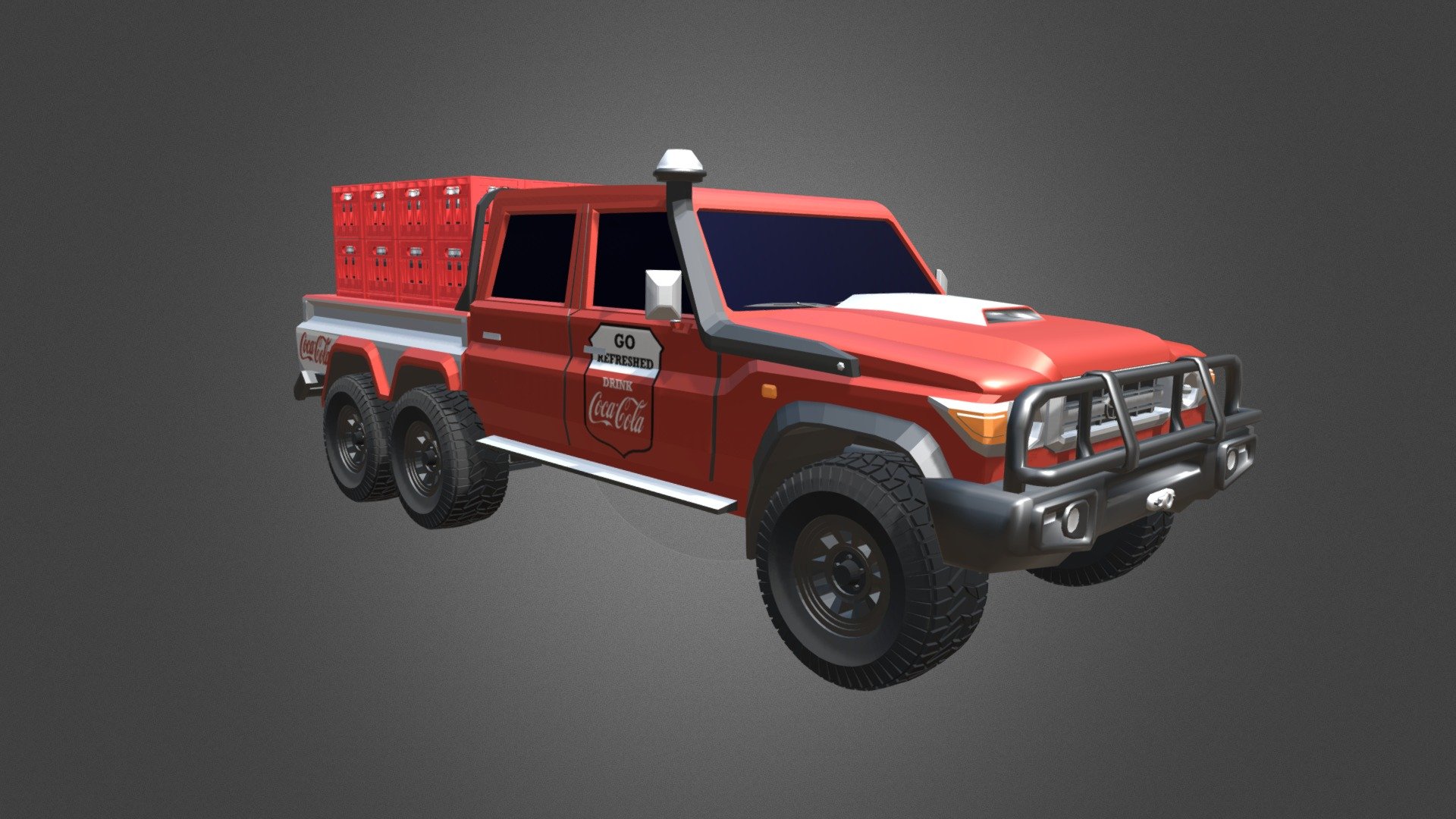 Toyota Land Cruiser 6x6 - Download Free 3D Model By E-restrepo1114 ...