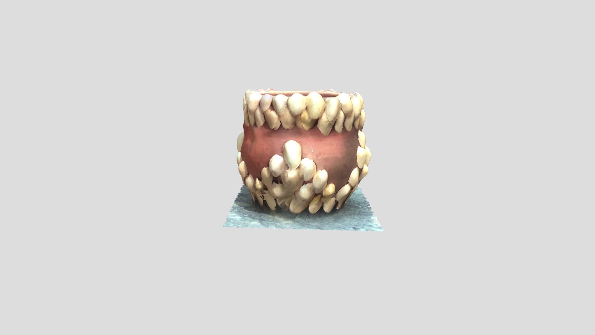 Ancient photorealistic mud Pot
