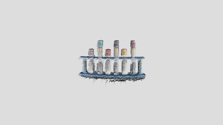 ToF camera - Test Tubes 3D model output 3D Model