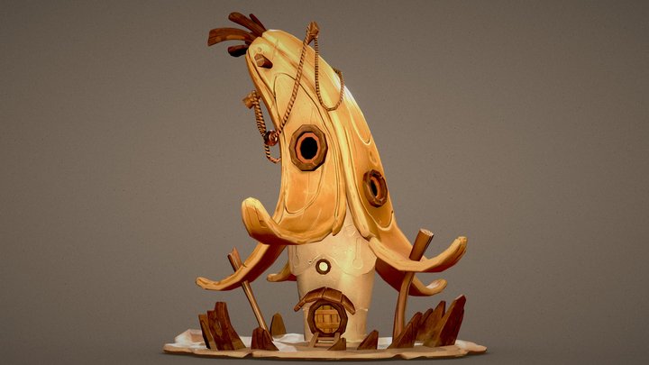 Banana House 3D Model