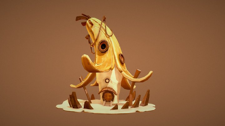 Banana House 3D Model