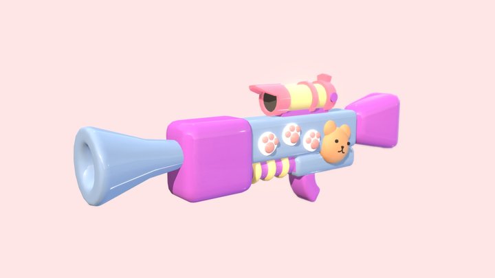 Bear Gun 3D Model
