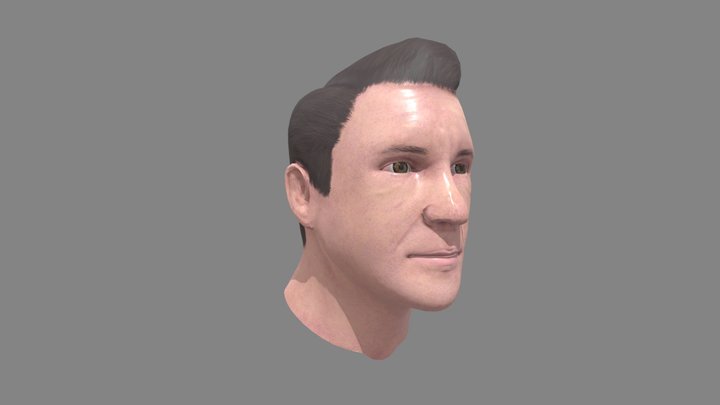 Robert Downey Jr Bust 3D Model