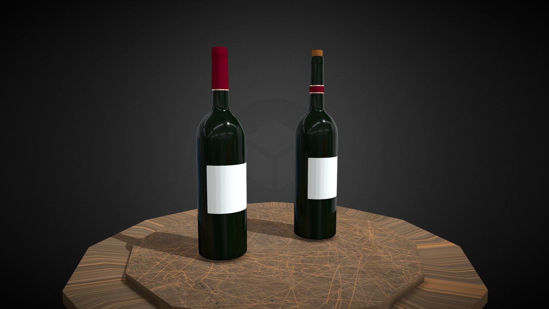 Wine bottle - Download Free 3D model by Patotactico [604980c] - Sketchfab