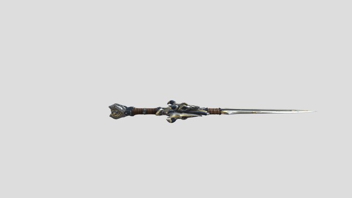 Horned Sword 3D Model