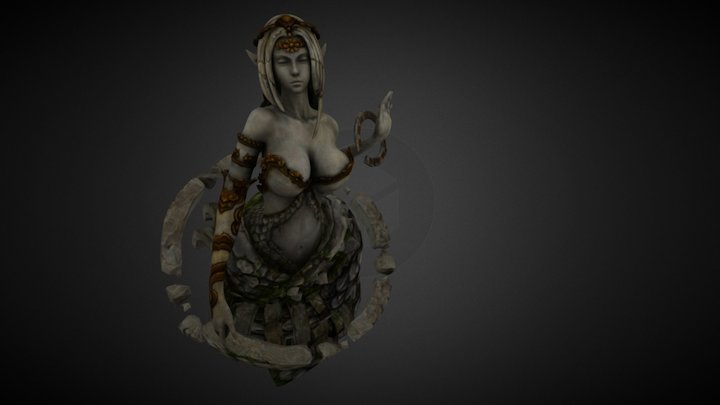 Revelation Boobed Statue 3D Model