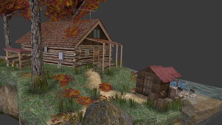 DAE Diorama - Forest Loner 3D Model