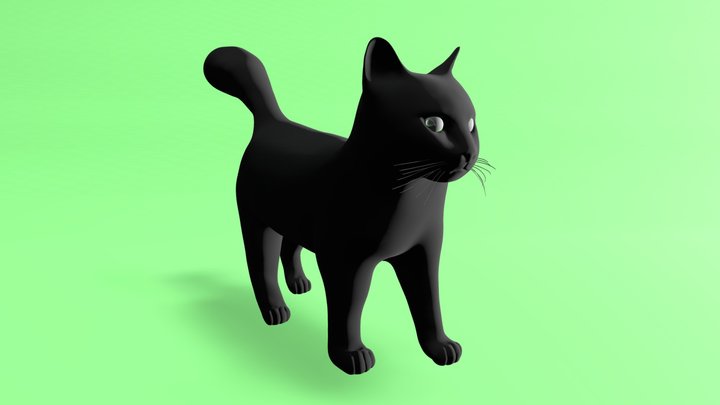 Smoky the Cat 3D Model