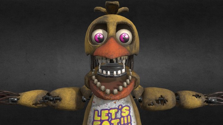 Withered Chica FNaF VR HW 3D Model