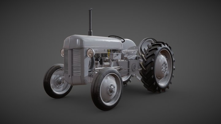 Old tractor - Ferguson TE20 – Free 3D Model STL