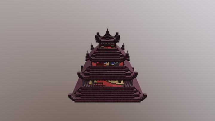 Tetti_Pagoda_Minecraft 3D Model